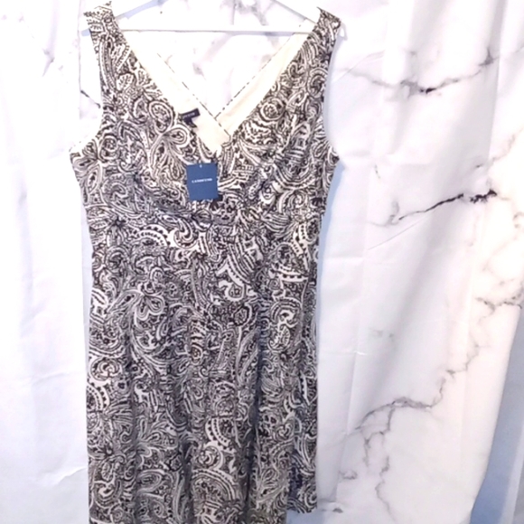 Lands' End Dresses & Skirts - Lands' End faux wrap dress 14